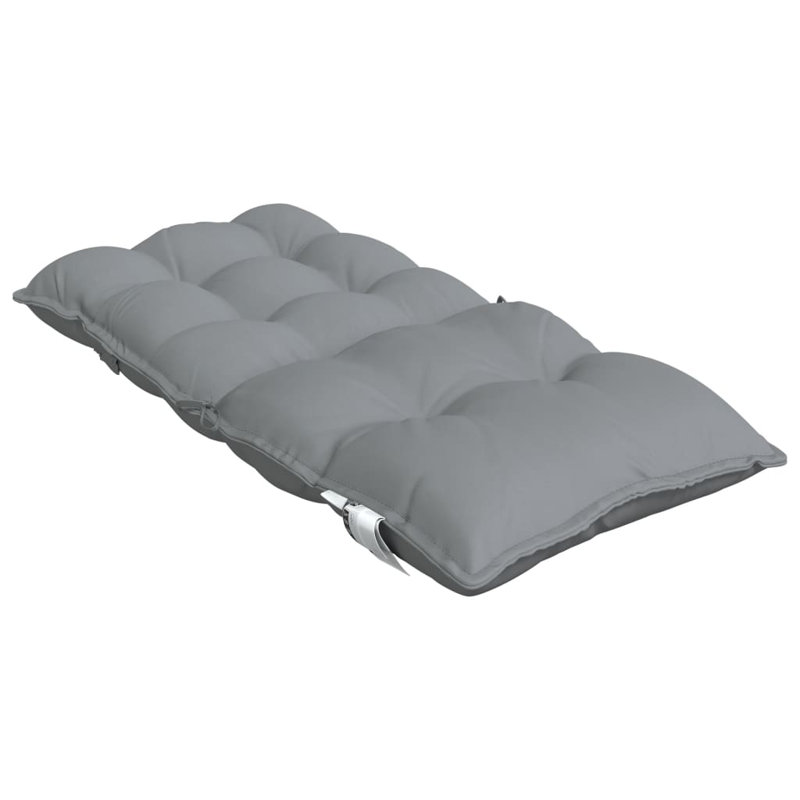 vidaXL Lowback Chair Cushion Set of 6 Grey Oxford fabric (100% polyester), 6, Gray