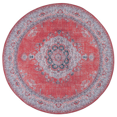 Tapis oriental rouge / bleu / gris Joonwon