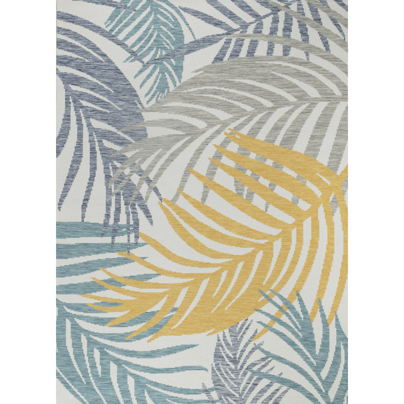Outdoor Modern Boho Light Grey Rug, Rectangle 200 x 275cm