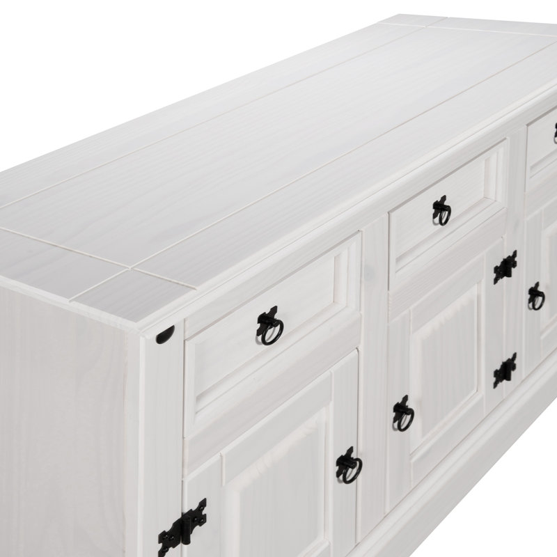 Hysley 125cm Solid Wood Sideboard