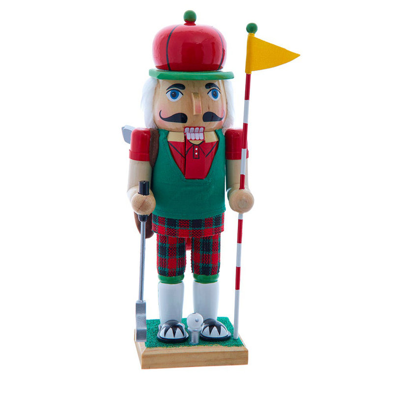 Casse-noisette de golf en bois 12 pouces Kurt Adler