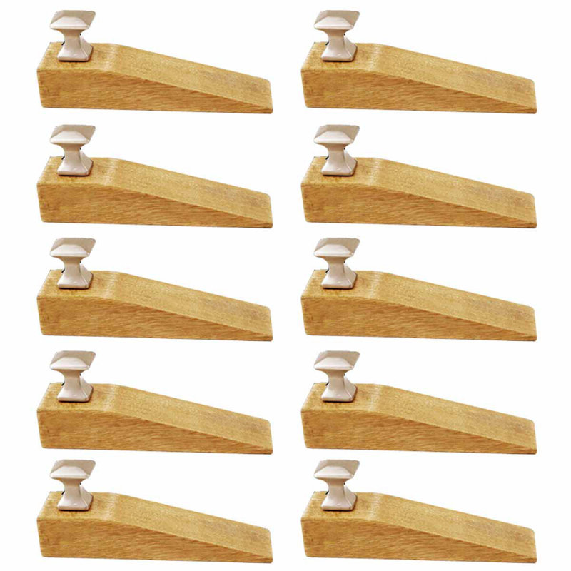 Butée de plancher de coin en bois à bouton de porte