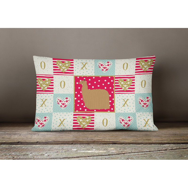  Coussin rectangulaire Alpaca Suri Love