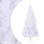 Grand arbre de Noël en PVC blanc