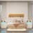 3-Pieces Bedroom Sets,Floating Bed Frame With LED Light And Charging Station  And Two Nightstands With Charging Station-395211082
