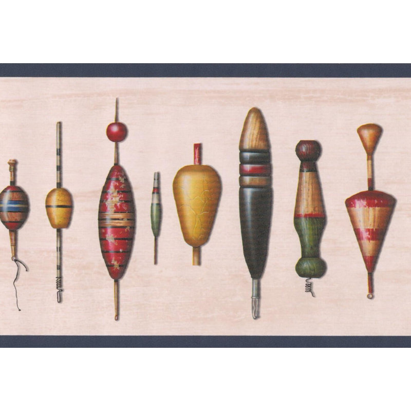 Bordure de papier peint abstraite nautique L 15 pi x l 5 po Ing Abraham