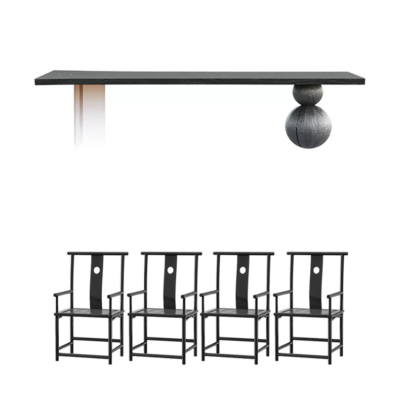 Ensemble de salle à manger rectangulaire, H 29,53 po x L 70,87 po x l 25,59 po