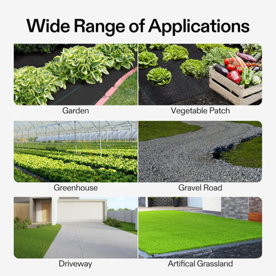 3ftx100ft Double-Layered Premium Weed Barrier Landscape Fabric