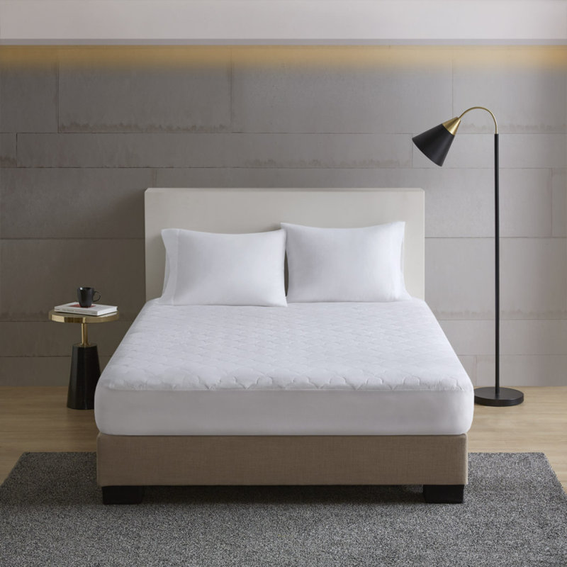 Protège-matelas matelassé en coton percale