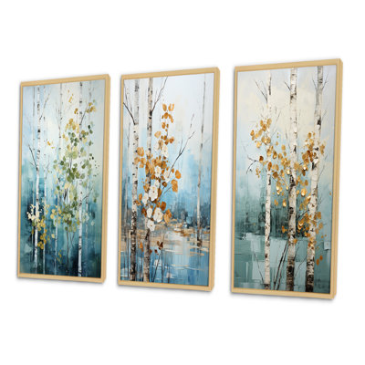 «Birch Woods Whispering Winds III», 3 pièces