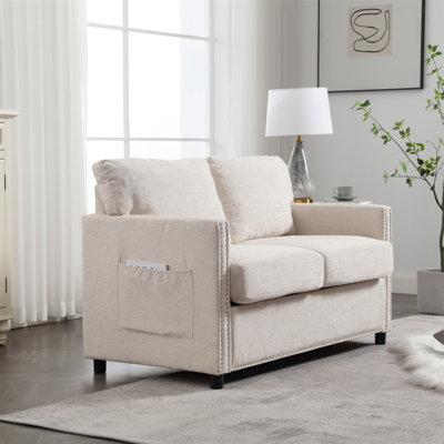 Natusha 52.35'' Reception Loveseat
