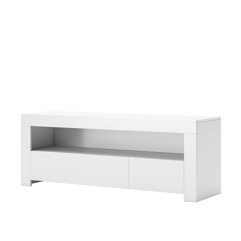 Meuble télé pour téléviseur de 55 po ou moins, Blanc