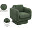 Fauteuil d'appoint pivotant en tissu Alessandra Chenille-88357516