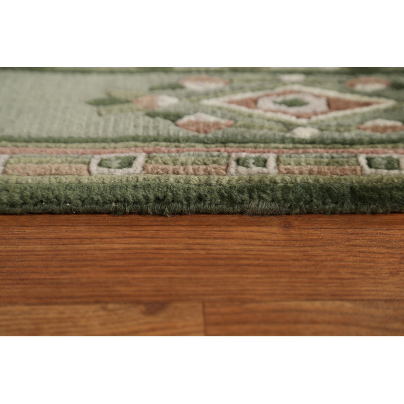 Tapis népalais oriental en laine à motif floral noué à la main de conception unique 3 pi 7 po x 5 pi 6 po