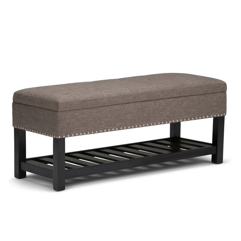 Charlton Home® Burwell Faux Leather Upholstered Storage Bench & Reviews ...