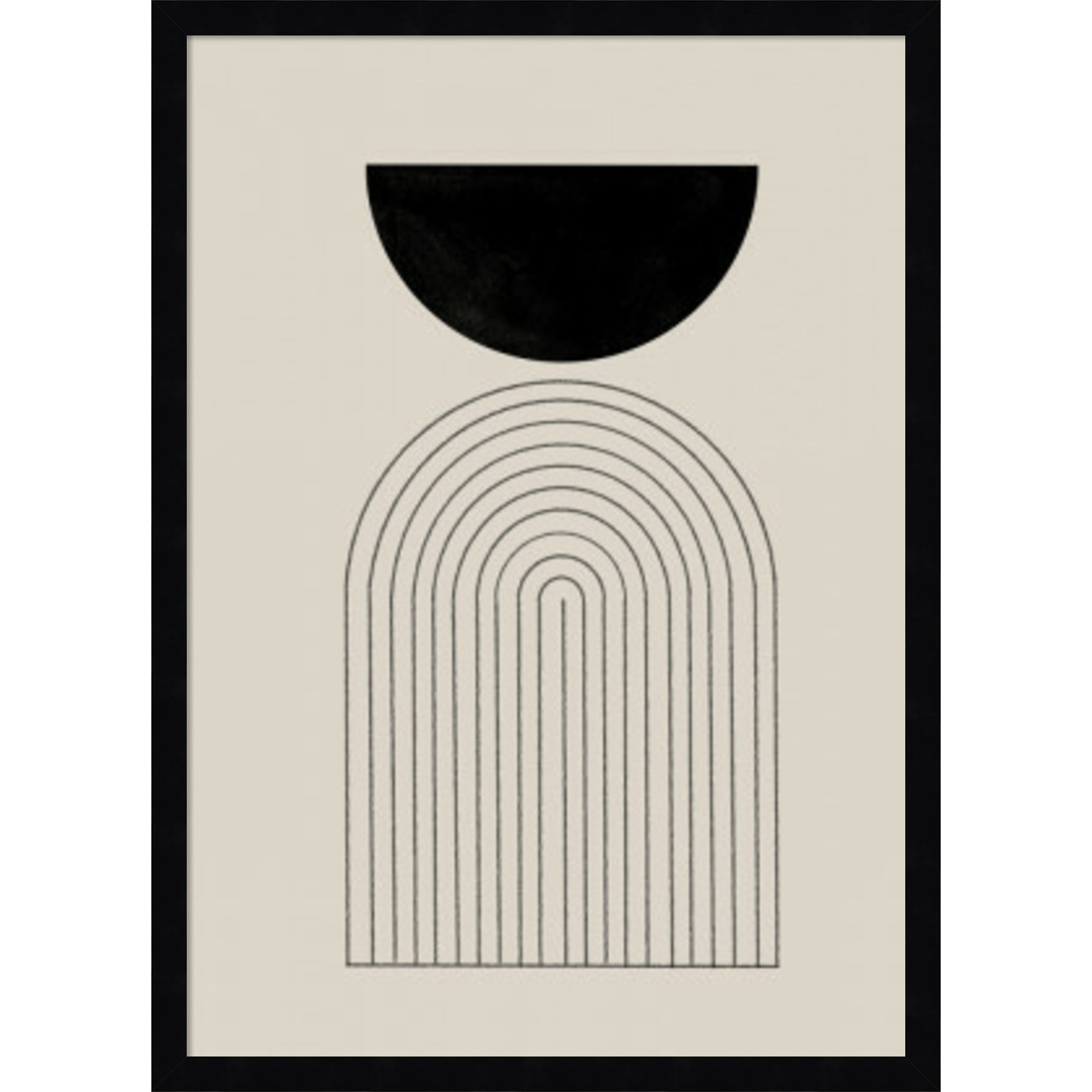 BaB No 1 by The MIUUS STUDIO, Black, 25" H x 18" W x 1" D