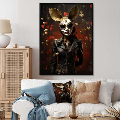 «Bunny Bank Robber Street Art II», reproduction d'art abstrait mural