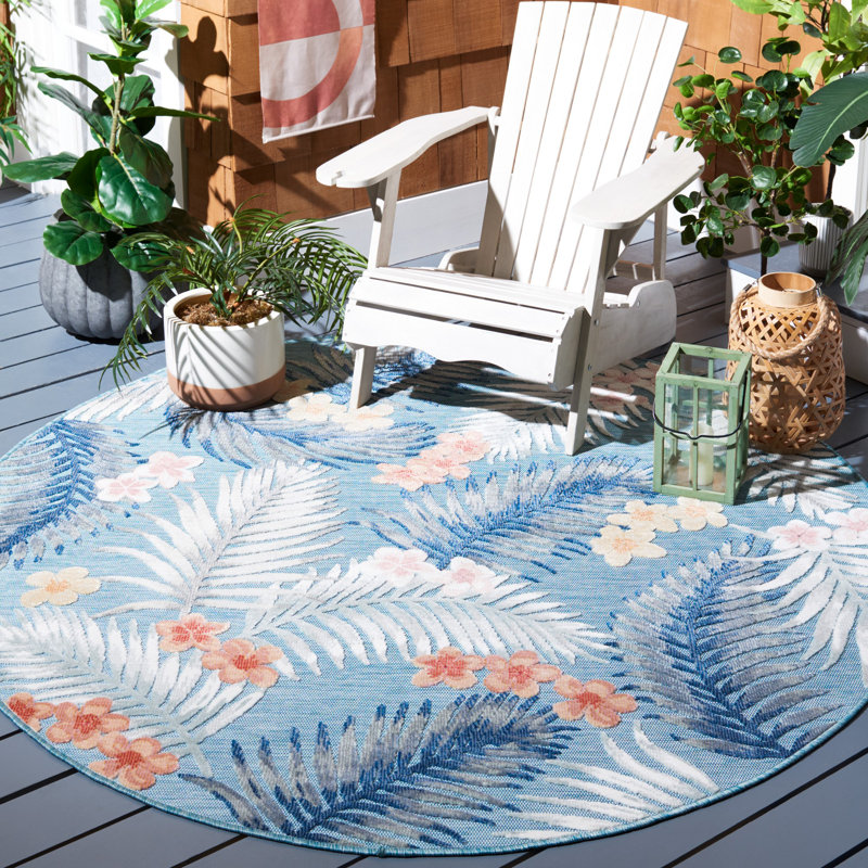 Tapis tissé à la machine Abreha, Rond 4 pi
