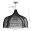Luminaire suspendu moderne en rotin noir tissé-46451920-46451923