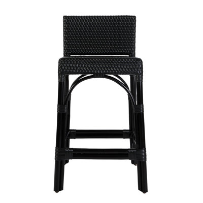 Estella 24.5" Seat Height Counter Stool, Black