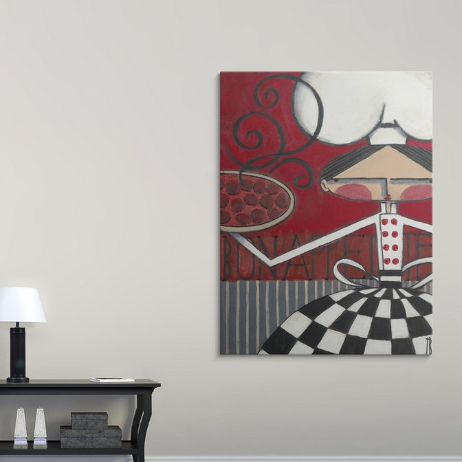 «Yother Bon Appetite» par Terri Burris, reproduction d'art, H 24 po x l 18 po x P 1,5 po, Toile