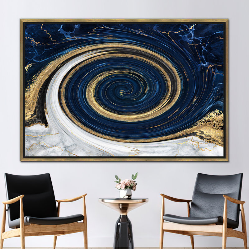 Print on Canvas, Framed Print without Mat, Gold, 20 cm H x 30 cm W