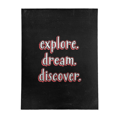 Quotes Chenille Indoor Rug