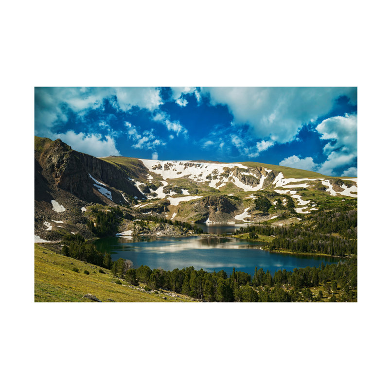 Art mural sur toile tendue - Rick Berk «Twin Lakes», art mural pour le salon, la chambre à coucher ou le bureau - 16 x 24