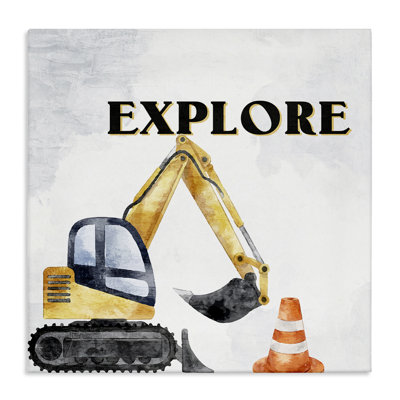 Explore Construction Vehicle Canvas Wall Art by Kim Allen bp-979_CN -  17 Stories, 9CFB951AF650476BBD0E3402862F9C99