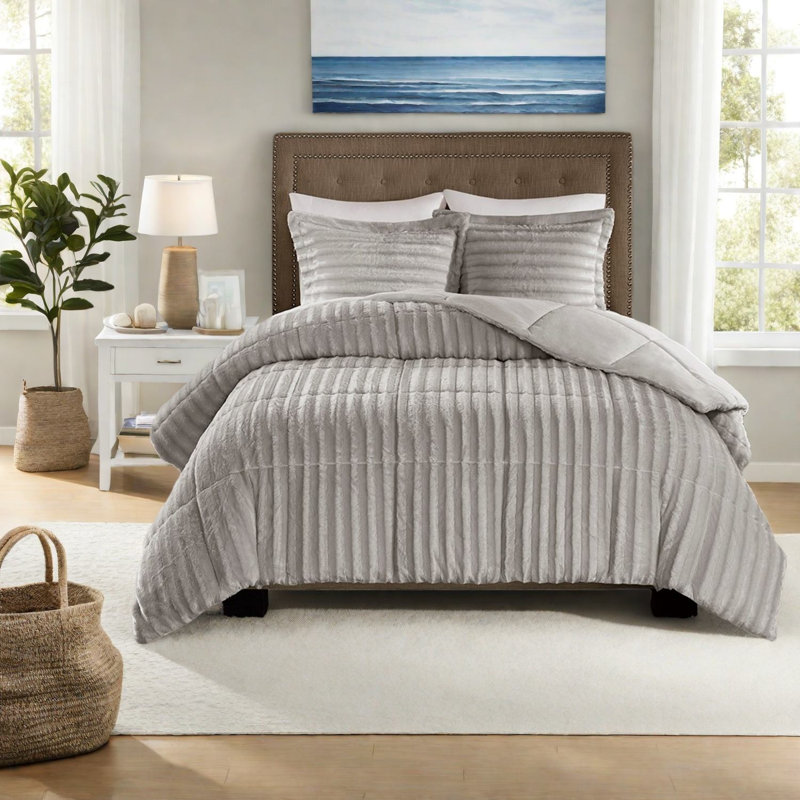 Ensembles de literie luxueux en fausse fourrure, polyester hypoallergénique, confort glamour à la maison