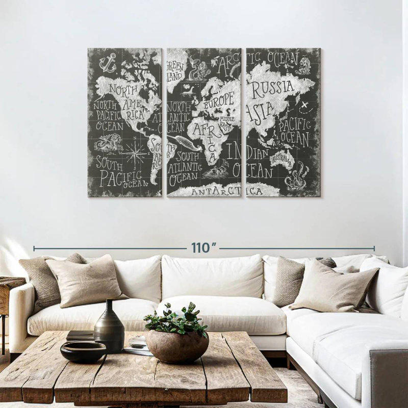 Keiri Mythical Map I, 48" H x 74" W