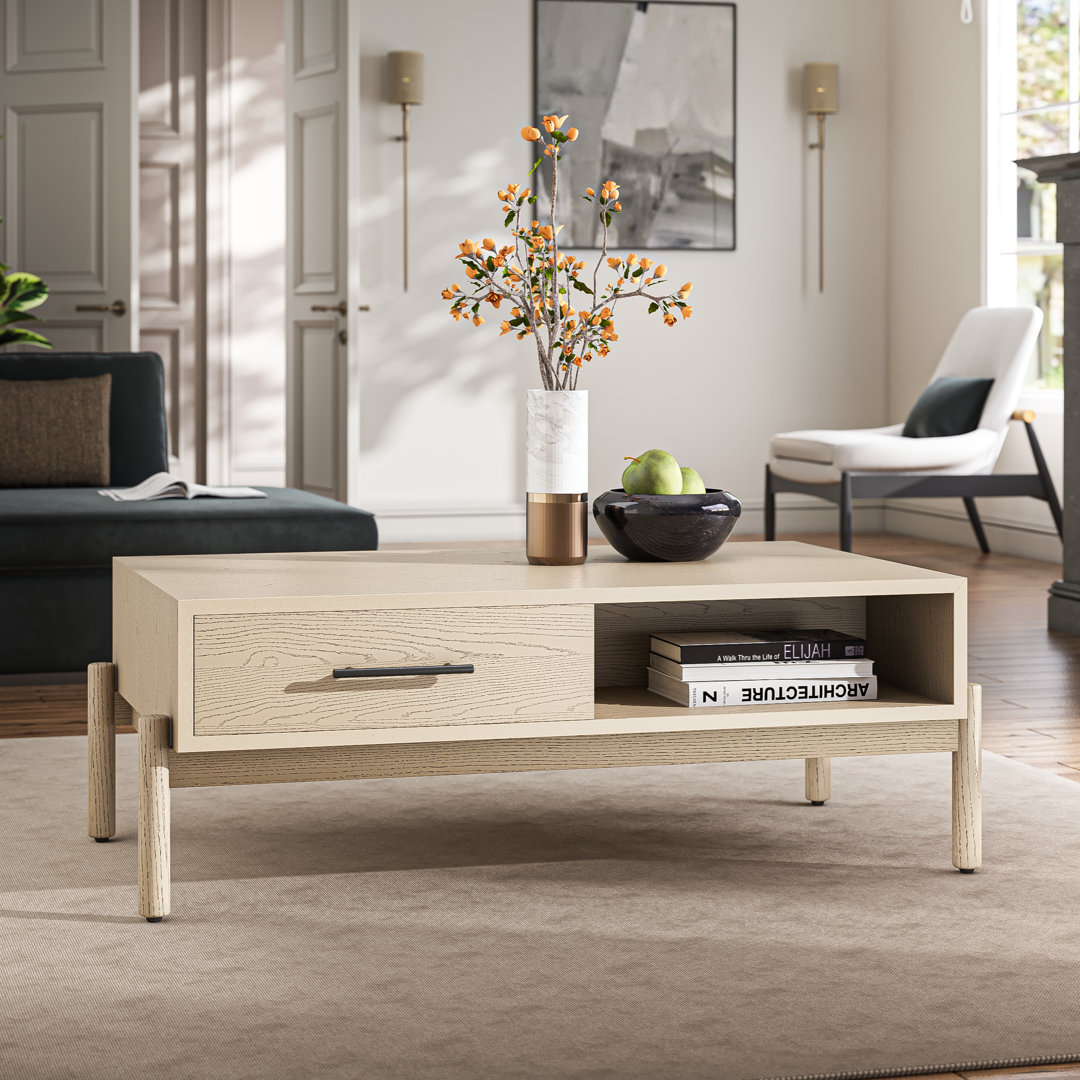Hartl 4-Leg Coffee Table with Storage Latitude Run®