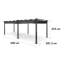 3m x 6m Metal Pergola-70495812