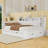 Full Wood Daybed with Trundle, Built-in Storage and USB Charging Ports-1337351876