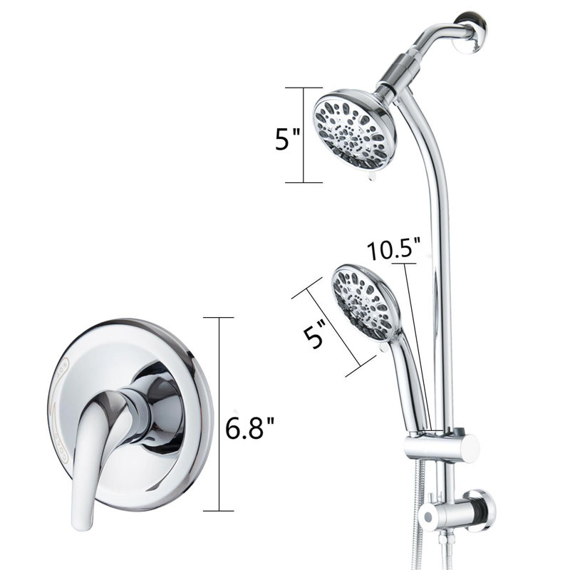 with Rough in-Valve, Chrome