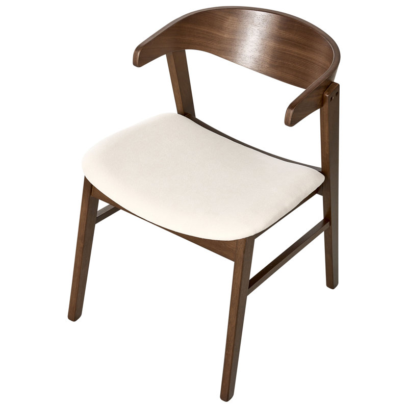 45cm H Fabric Upholstered Low Back Side Chair, White
