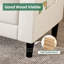 Canapé modulaire rembourré de 78 po avec méridienne Kimberlei-601997753-601997752