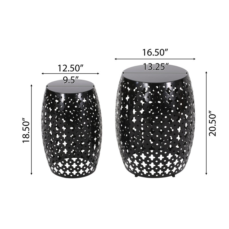 Metal end Table -Large