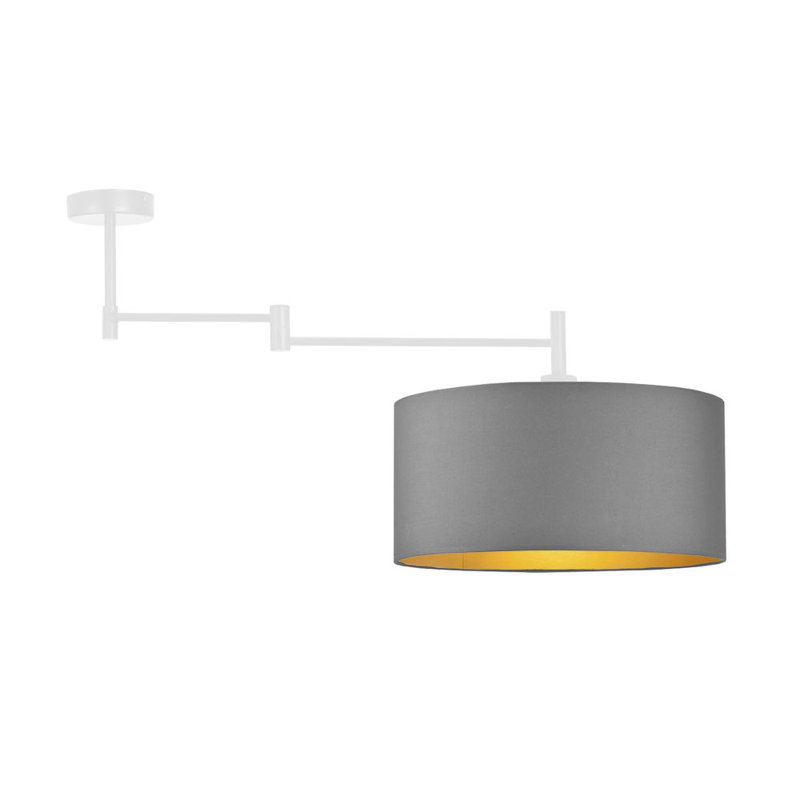 Lanny Fabric Semi Flush Mount, Green