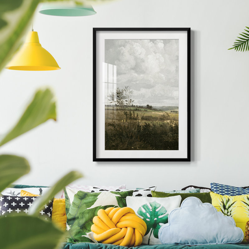Paysage rétro CCxxxi - impression encadrée