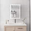 Armoire à pharmacie de salle de bain avec lumières, armoire à pharmacie à DEL avec miroir, petite armoire, armoire d'appoint