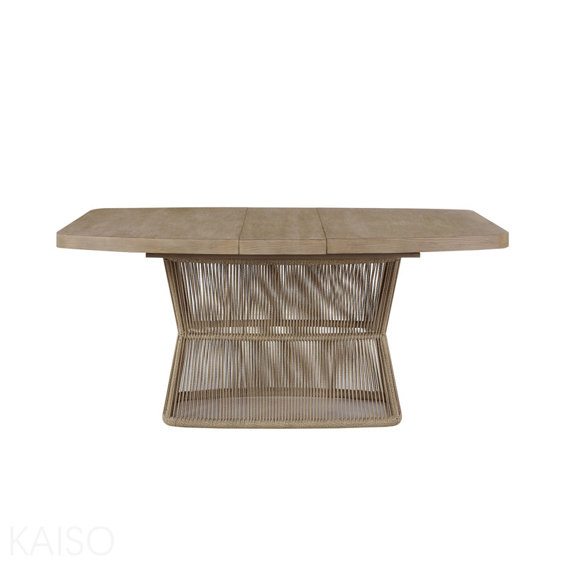 Dining Table - Toffe With Rope Base
