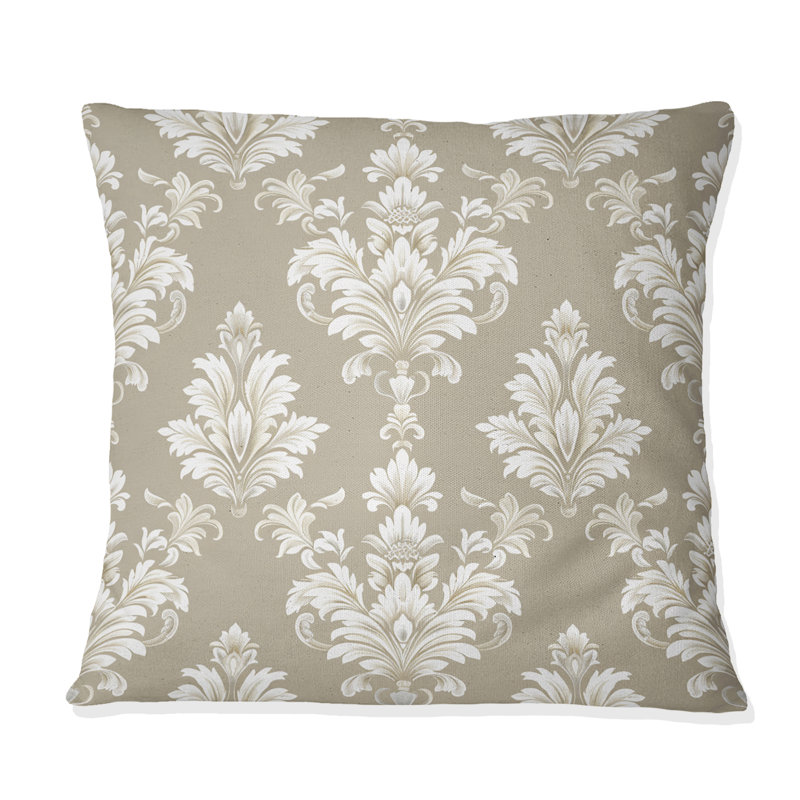 Coussin décoratif blanc I, H 16 po x l 16 po