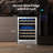 Yeego 23.4'' 52 Bottle Wine Refrigerator Dual Zone Freestanding/Built-In Cooler-125600130
