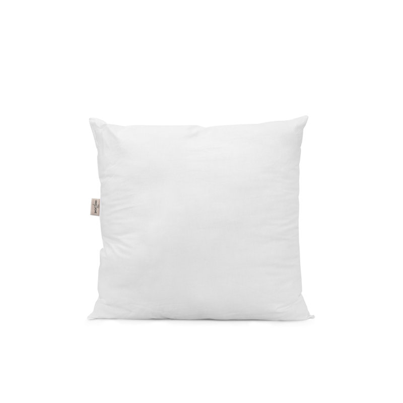 Premium 100% Cotton Pillow, 23.6 x 23.6 inches | Soft & Cozy Fiber Filling (24.7 oz) | Machine Washable at 86°F| Perfect for Bed, Couch, or Decorative Use, Hypoallergenic & Breathable Design
