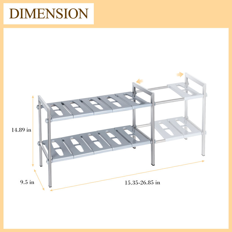 Gilvin Plastic Cabinet Shelving Rack