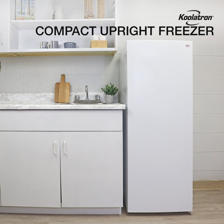 Koolatron Compact Fridge with Freezer, 3.2 Cu ft, Black