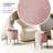 Modern Round Boucle Ottoman With Storage-169935289