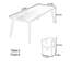 Ensemble de table durable en bois massif-110368225