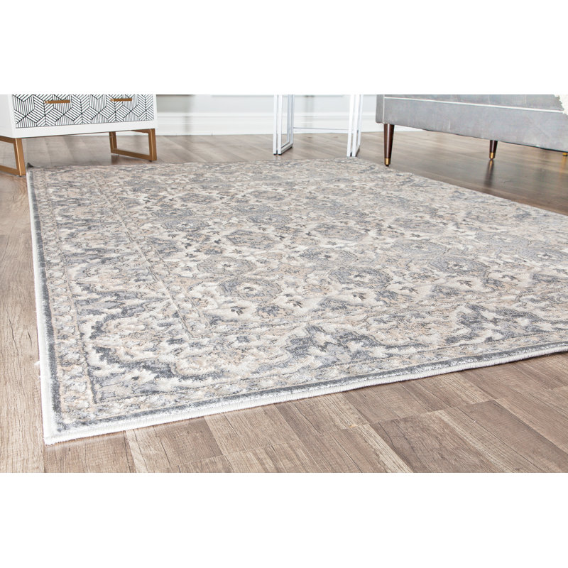 Tapis taupe gris Elliana, Rectangle 5 pi x 7 pi